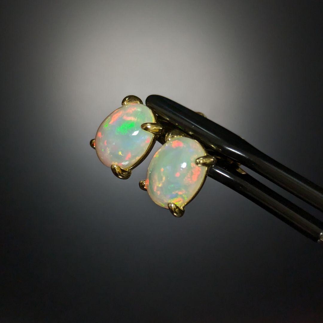 【637】エチオピアオパール ピアス