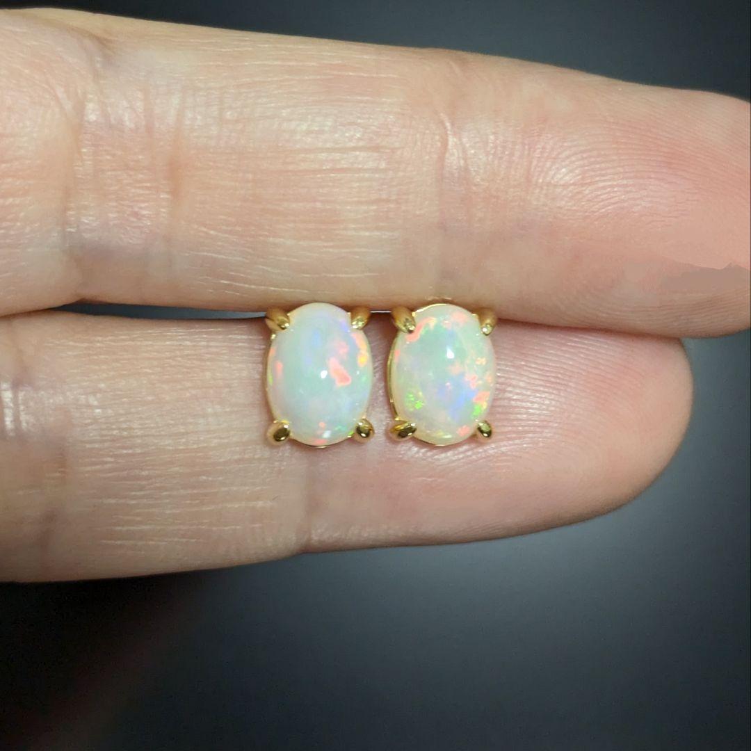 【637】エチオピアオパール ピアス
