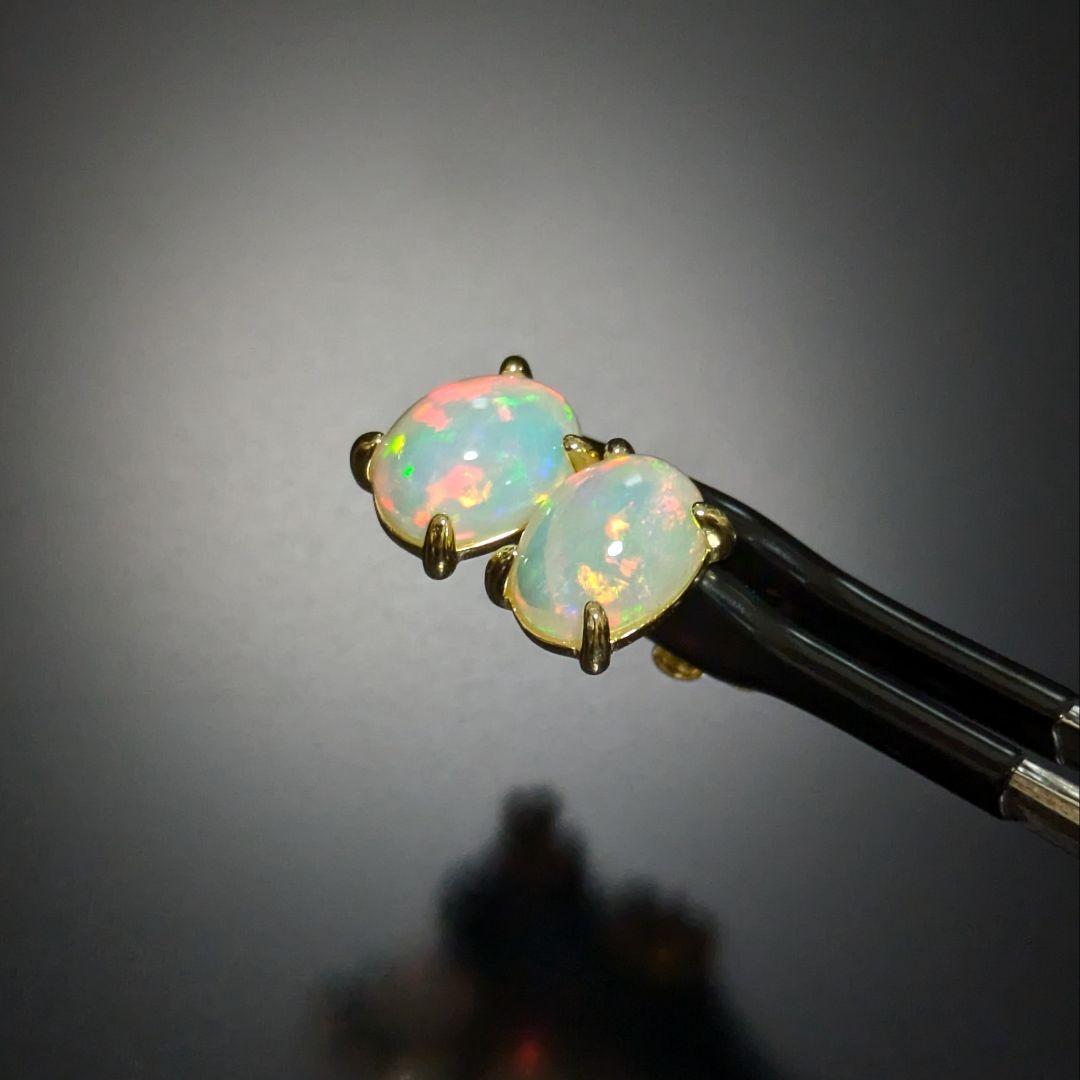 【637】エチオピアオパール ピアス