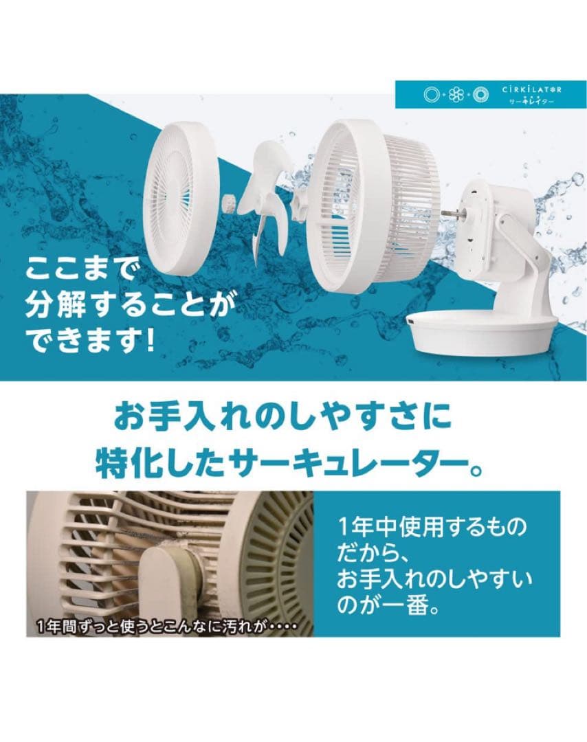 【新品】 ドウシシャ メガ サーキュレーター 大風量 ~36畳 ホワイト