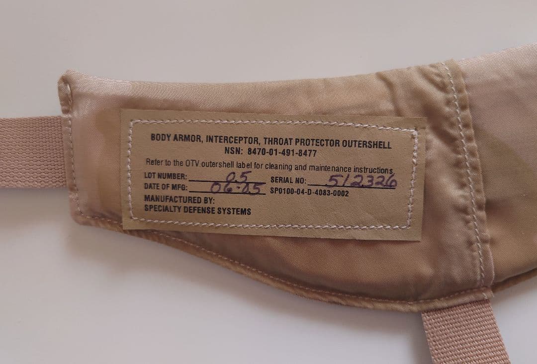 アメリカ軍実物 インターセプターボディーアーマー（3Cデザート）