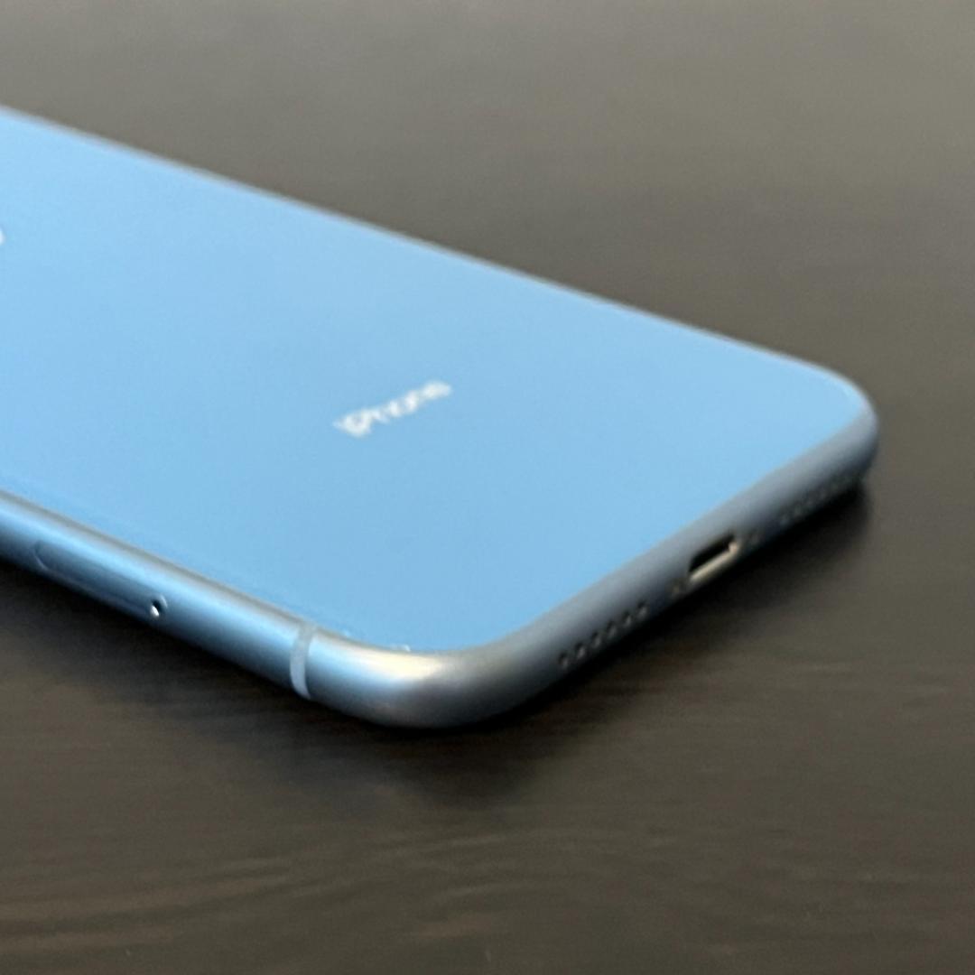 【中古】au iPhone XR 128GB ブルー【動作確認済み】
