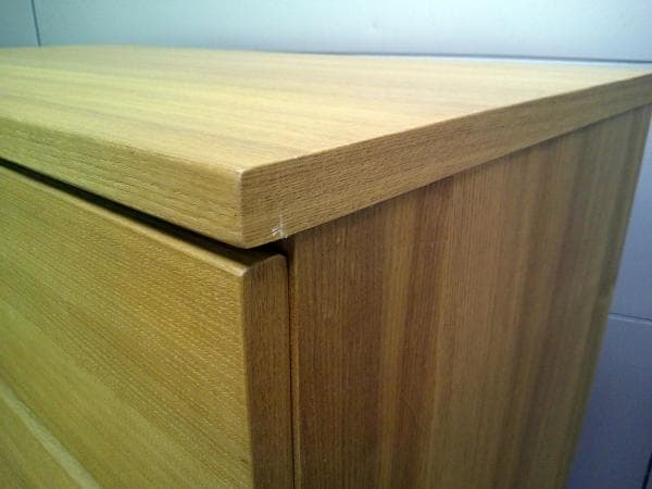 無印良品 タモ材 チェスト 4段 ワイド