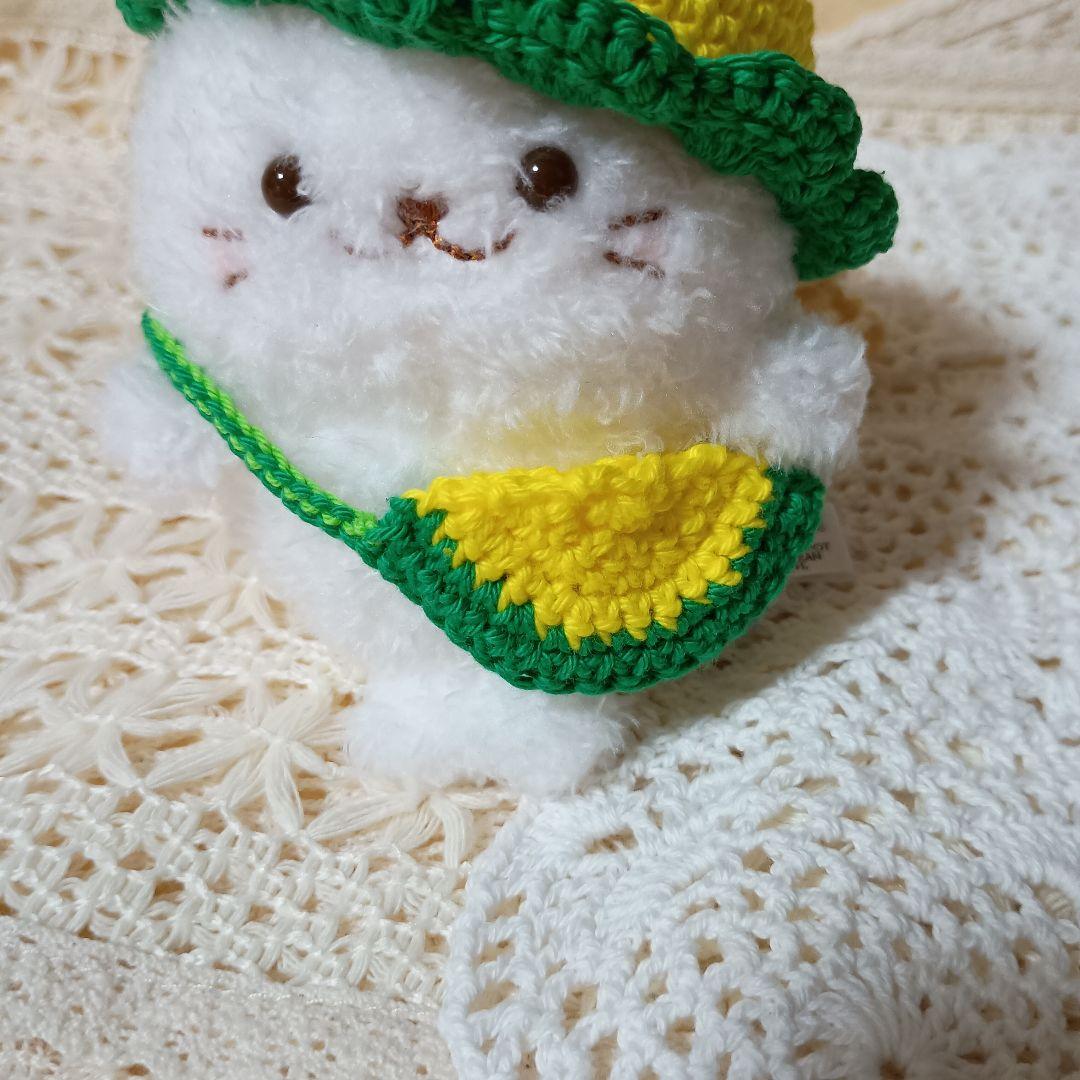 〇うなち〇　ピンクフラワー帽子、スイカ帽子(赤と黄色)3点セット売り