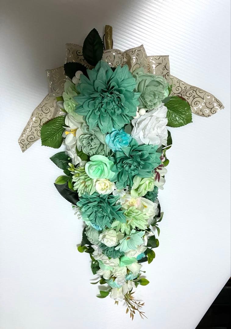 【kaolin】ブルークレマチス❤️ペパーミントカラー❤️スワッグセット♪