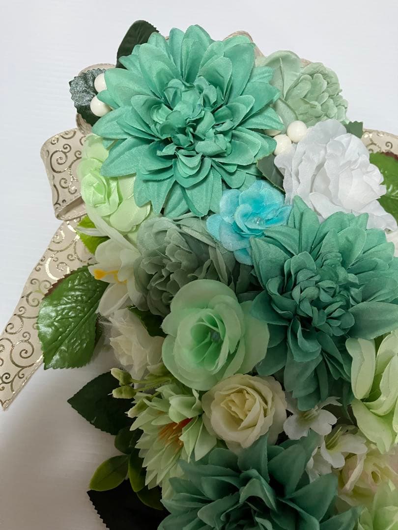 【kaolin】ブルークレマチス❤️ペパーミントカラー❤️スワッグセット♪