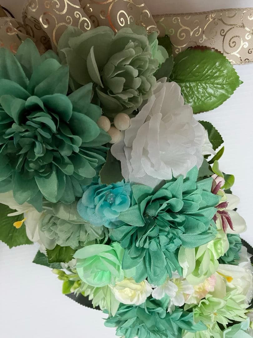 【kaolin】ブルークレマチス❤️ペパーミントカラー❤️スワッグセット♪