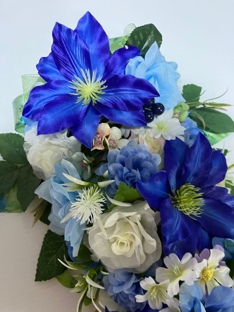 【kaolin】ブルークレマチス❤️ペパーミントカラー❤️スワッグセット♪