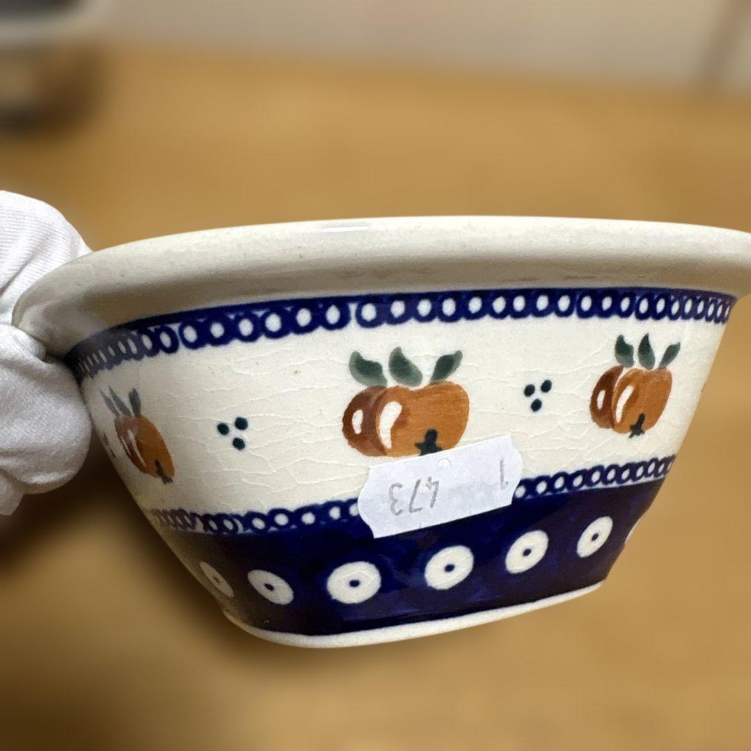 ポーランド食器　ポーリッシュポタリー　ザクワディ　角皿ボウル　スクエアボウル