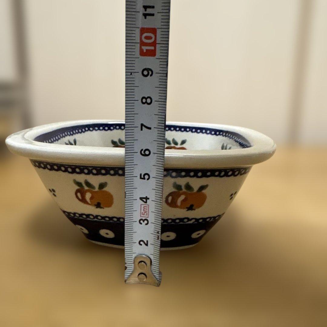 ポーランド食器　ポーリッシュポタリー　ザクワディ　角皿ボウル　スクエアボウル