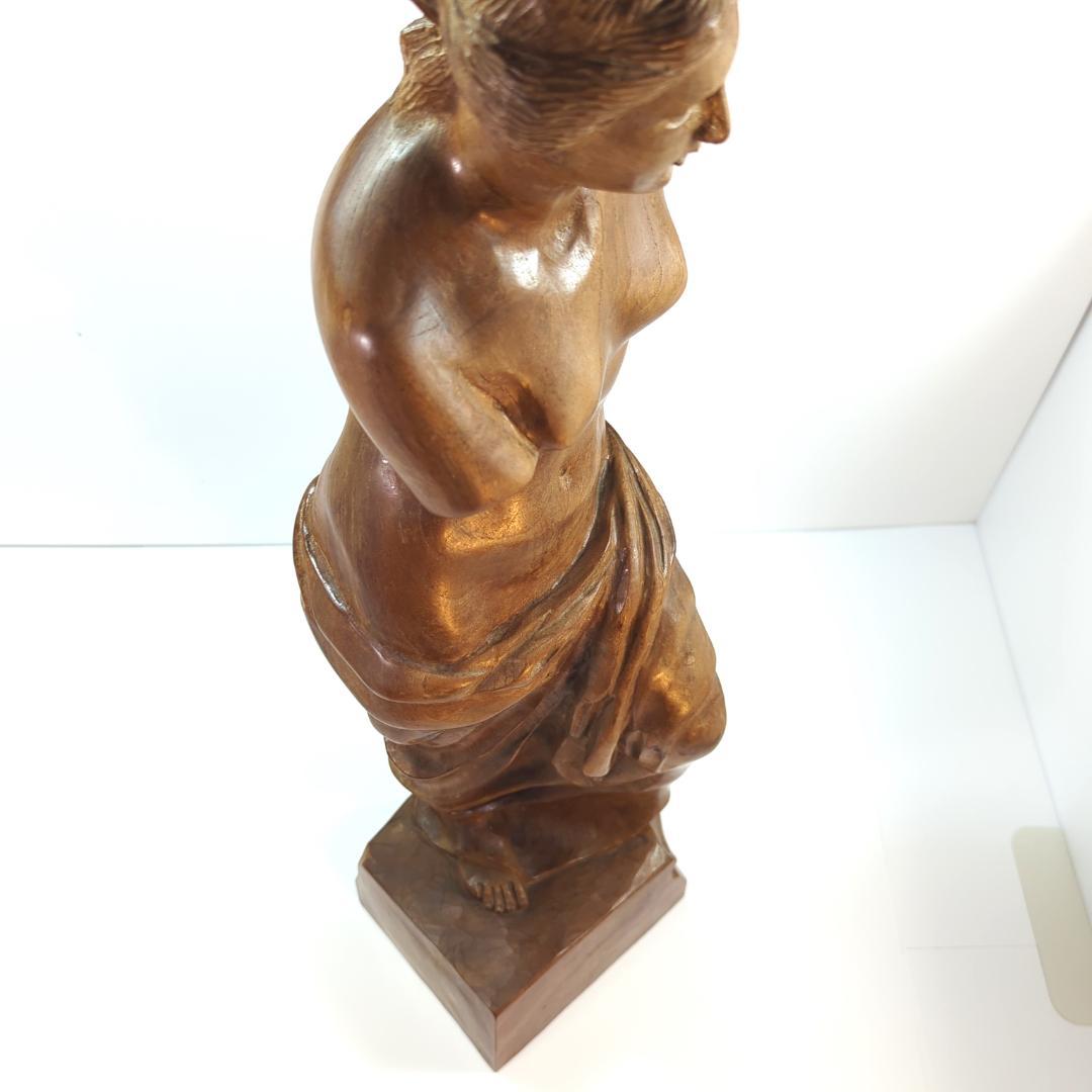 高さ60Cm以上】木製　無垢　木彫り　ミロのヴィーナス