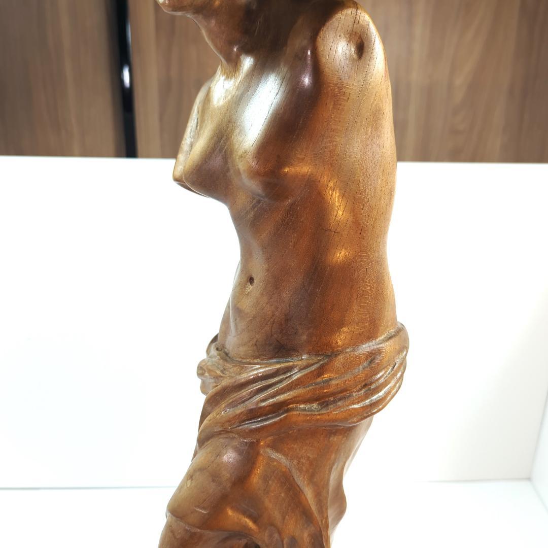 高さ60Cm以上】木製　無垢　木彫り　ミロのヴィーナス