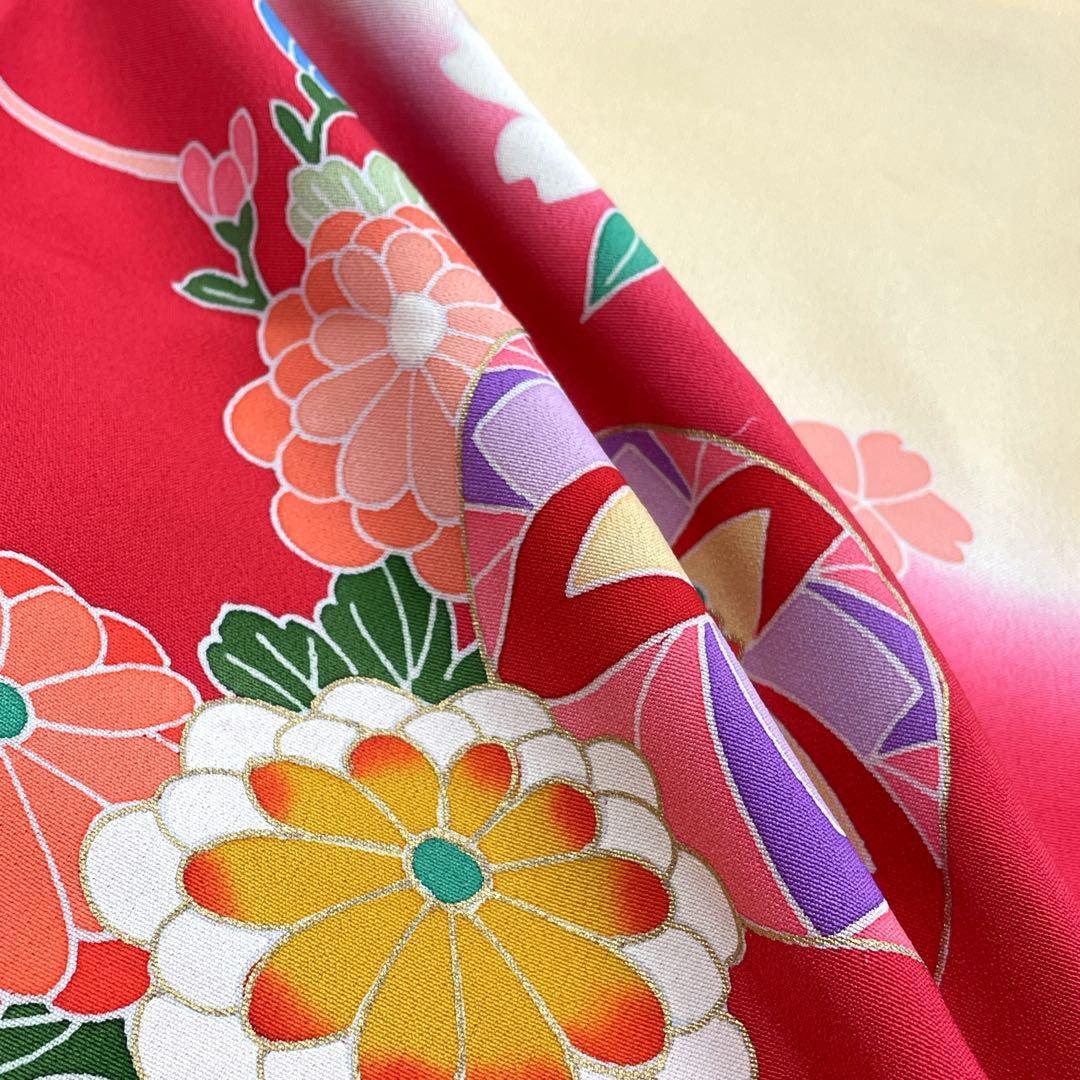 ◎mk-3310　未着用　七五三　女の子　着物　日本製　3歳　　2-6