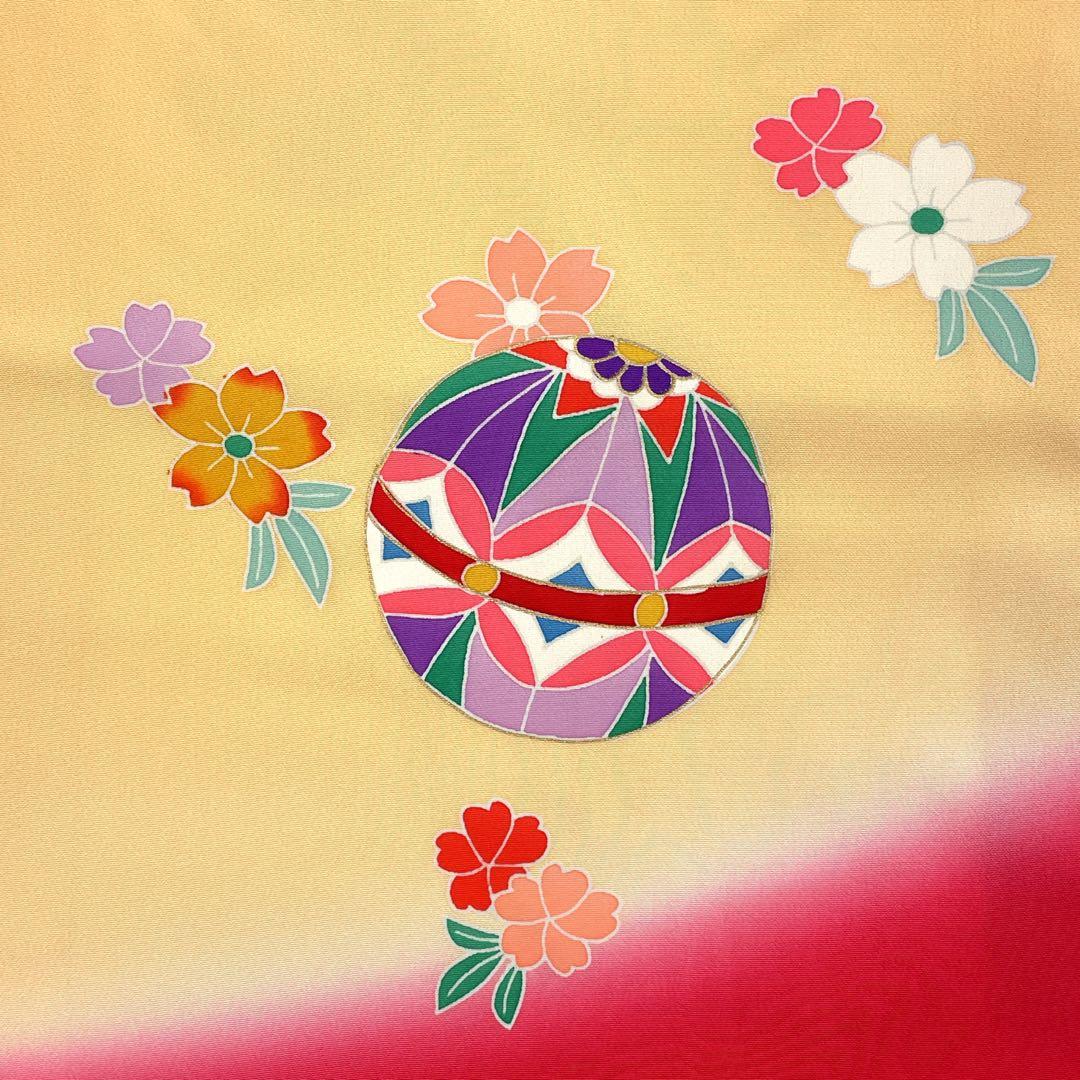 ◎mk-3310　未着用　七五三　女の子　着物　日本製　3歳　　2-6