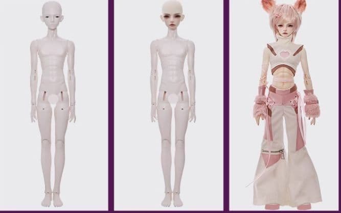 AX995 BJD 1/4 ドール本体 Jill 球体関節人形 ハンドメイド