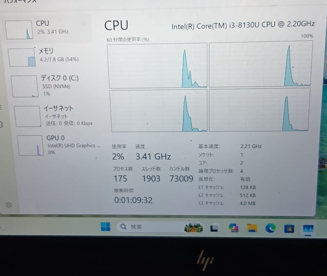 HP ノートパソコン　HSN-112C 第8世代