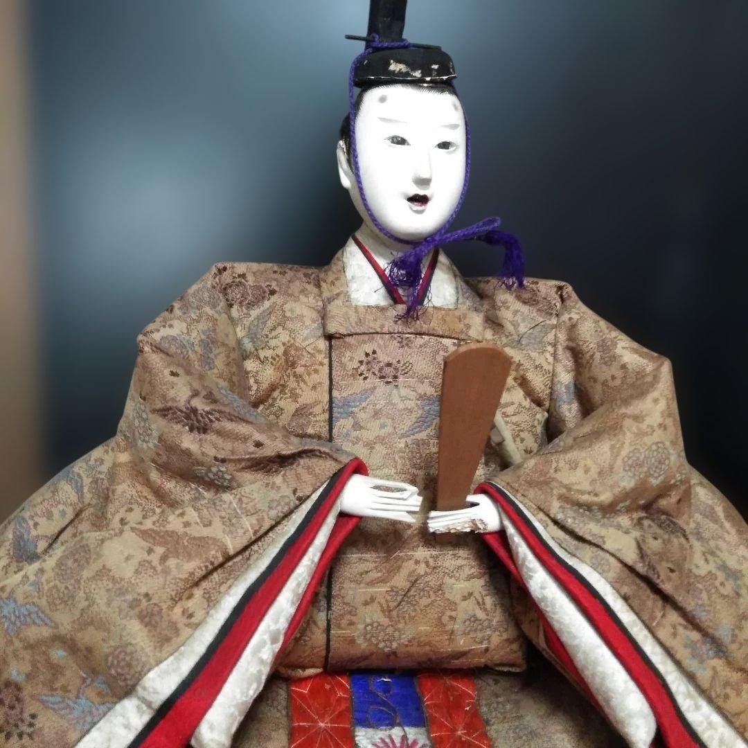 明治雛人形　親王飾り　古い雛人形