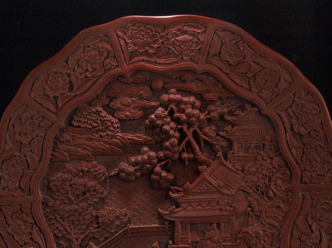 美术品　中国清時代のお皿　人物図　 DE508B17-2