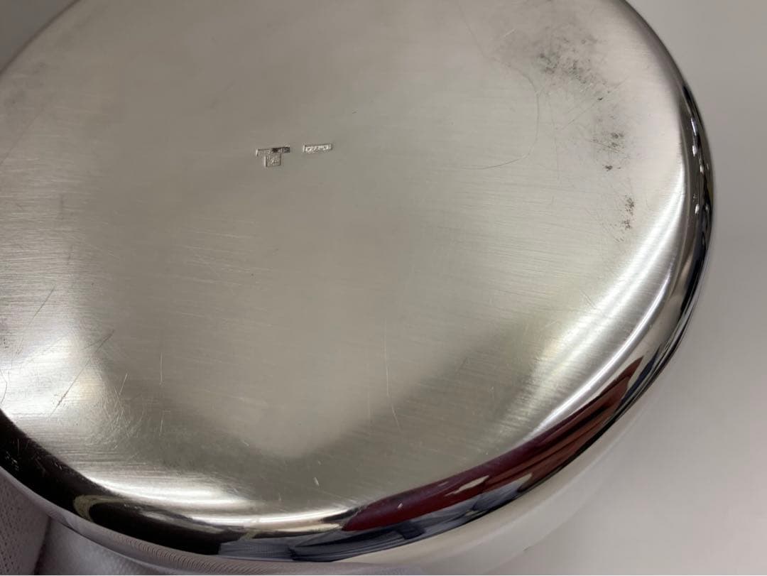 ERCUIS エルキューイ ボンボニエール 小物入れ 銀器 フランス φ12cm