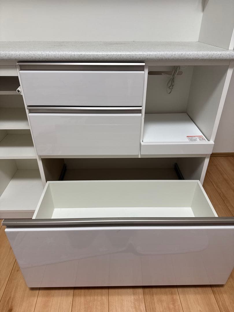 N*c様 ニトリ　キッチンボード (アルミナ2 120KB WH)