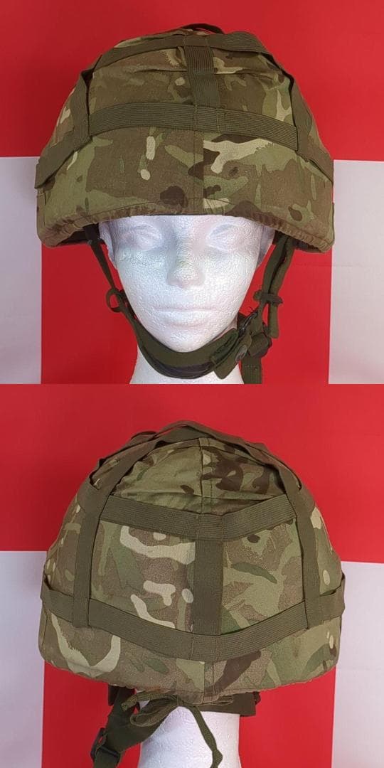 イギリス軍MK6ヘルメット DPM&MTPパターンカバー付
