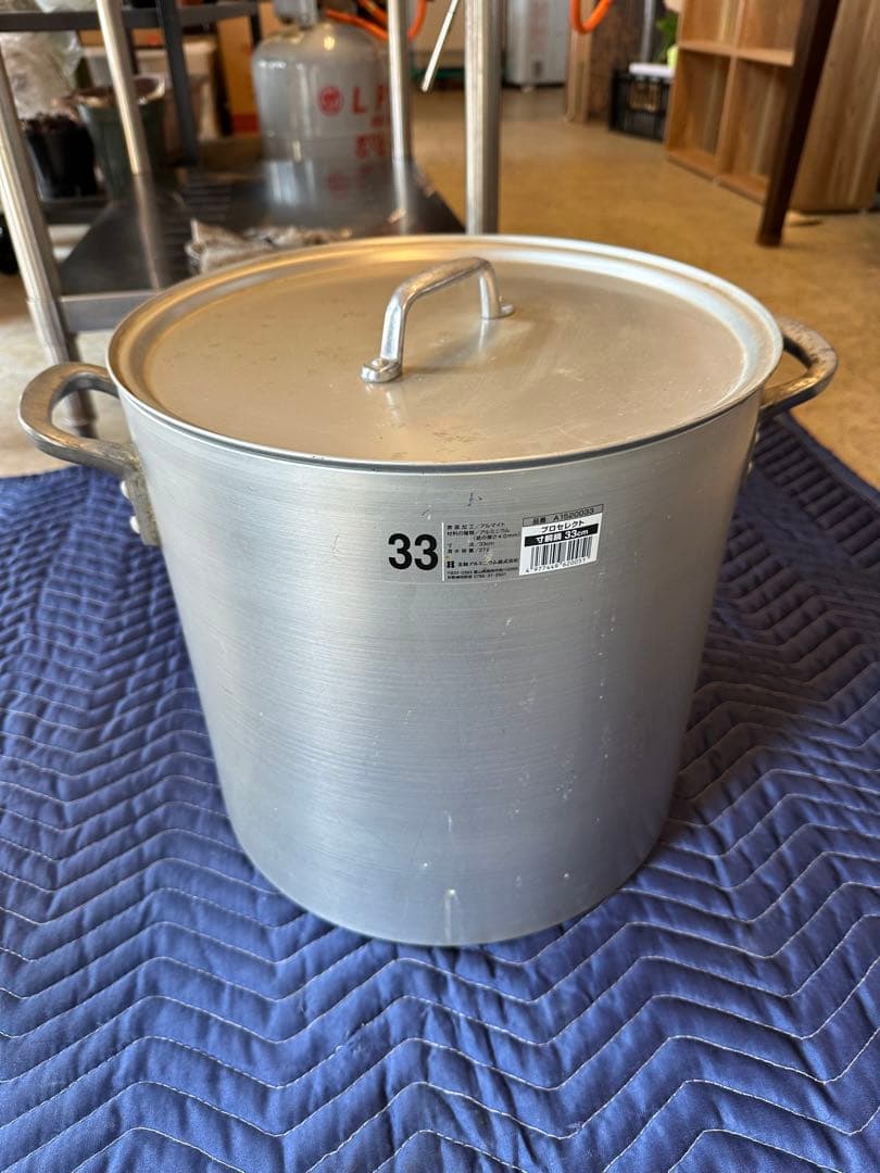 も*★様 日本製 アルミ 寸胴 寸胴鍋 蓋付 33cm 27L プロセレクト ア