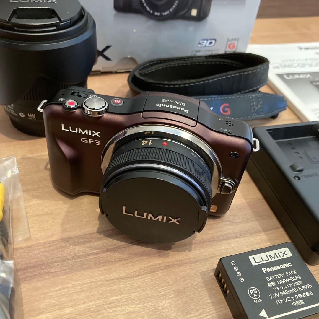 LUMIX DMC-GF3W デジタルカメラ/ダブルレンズキット