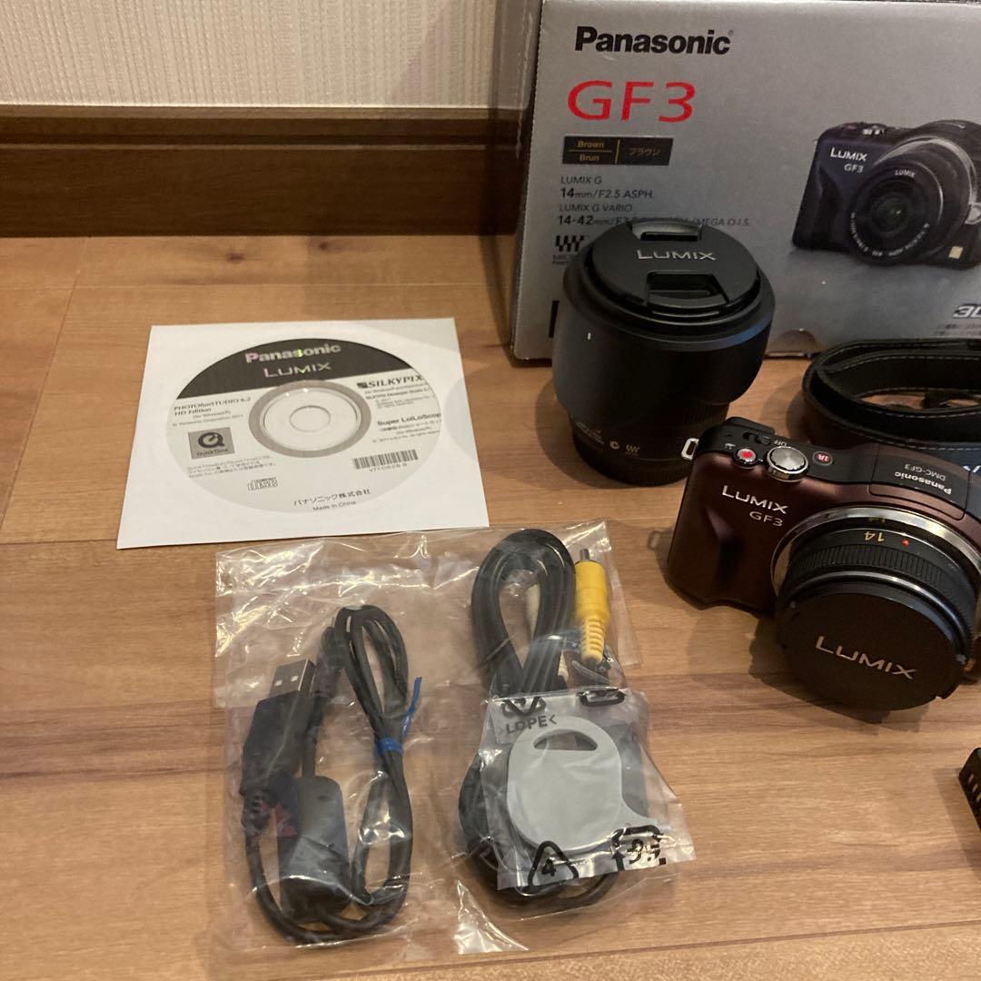 LUMIX DMC-GF3W デジタルカメラ/ダブルレンズキット
