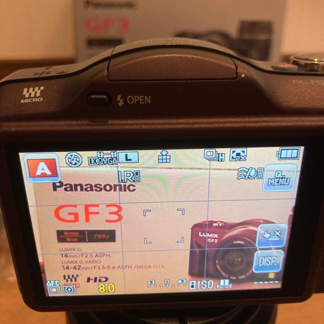 LUMIX DMC-GF3W デジタルカメラ/ダブルレンズキット