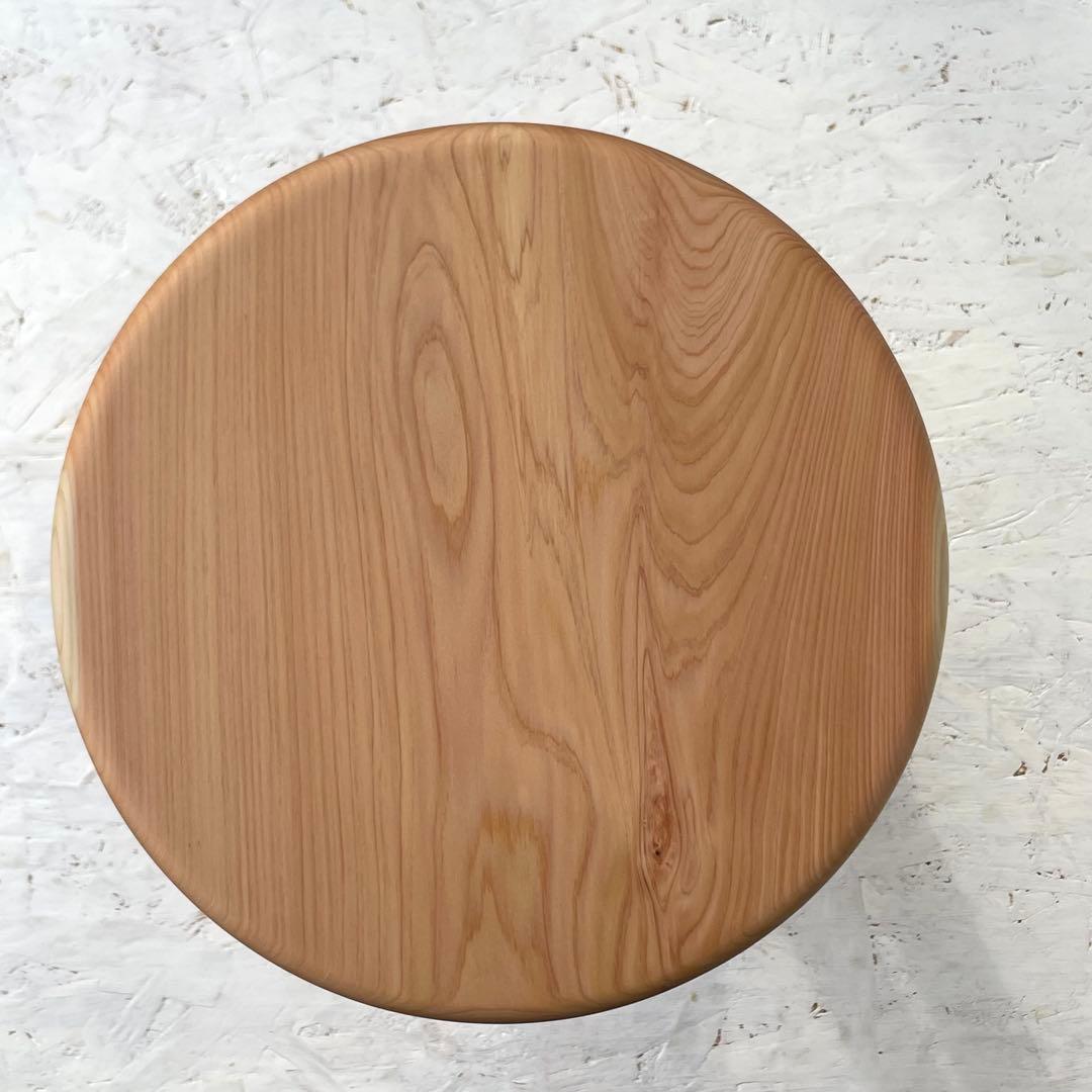 きくれんぢ　国産ひのき　丸椅子　木製スツール