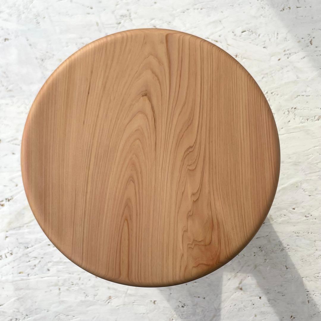 きくれんぢ　国産ひのき　丸椅子　木製スツール