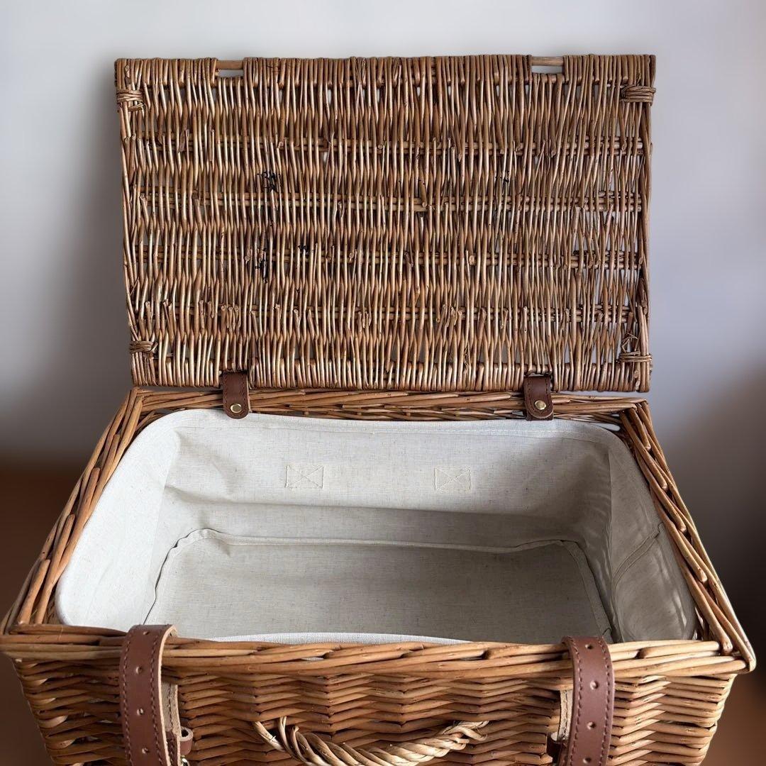 （美品）F&M フォートナム&メイソン ラタンバスケット