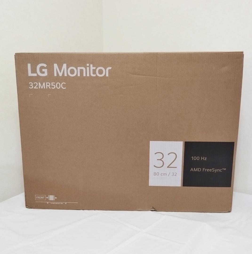 【未使用】LG モニター 31.5型100Hz対応曲面型フルHD