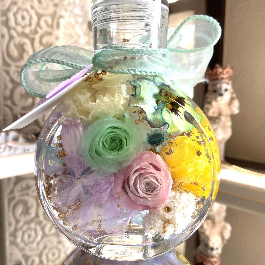 ◆ハーバリウム　315 ラナンとバラの春色bottle *.:。✿*゜
