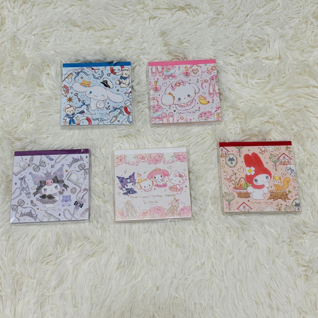 サンリオ×たけいみき メモ×ファイル×ノート×便箋×メモパッド×マスキングテープ
