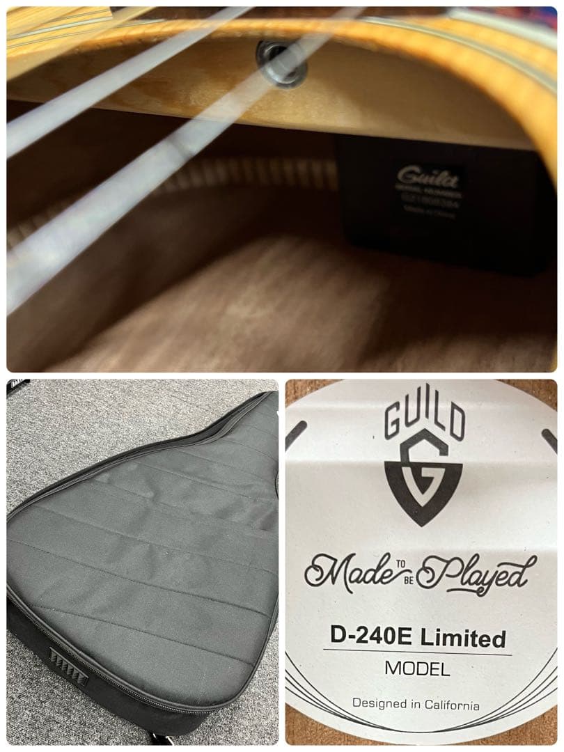 【11832】GUILD D-240E Flamed Mahogany