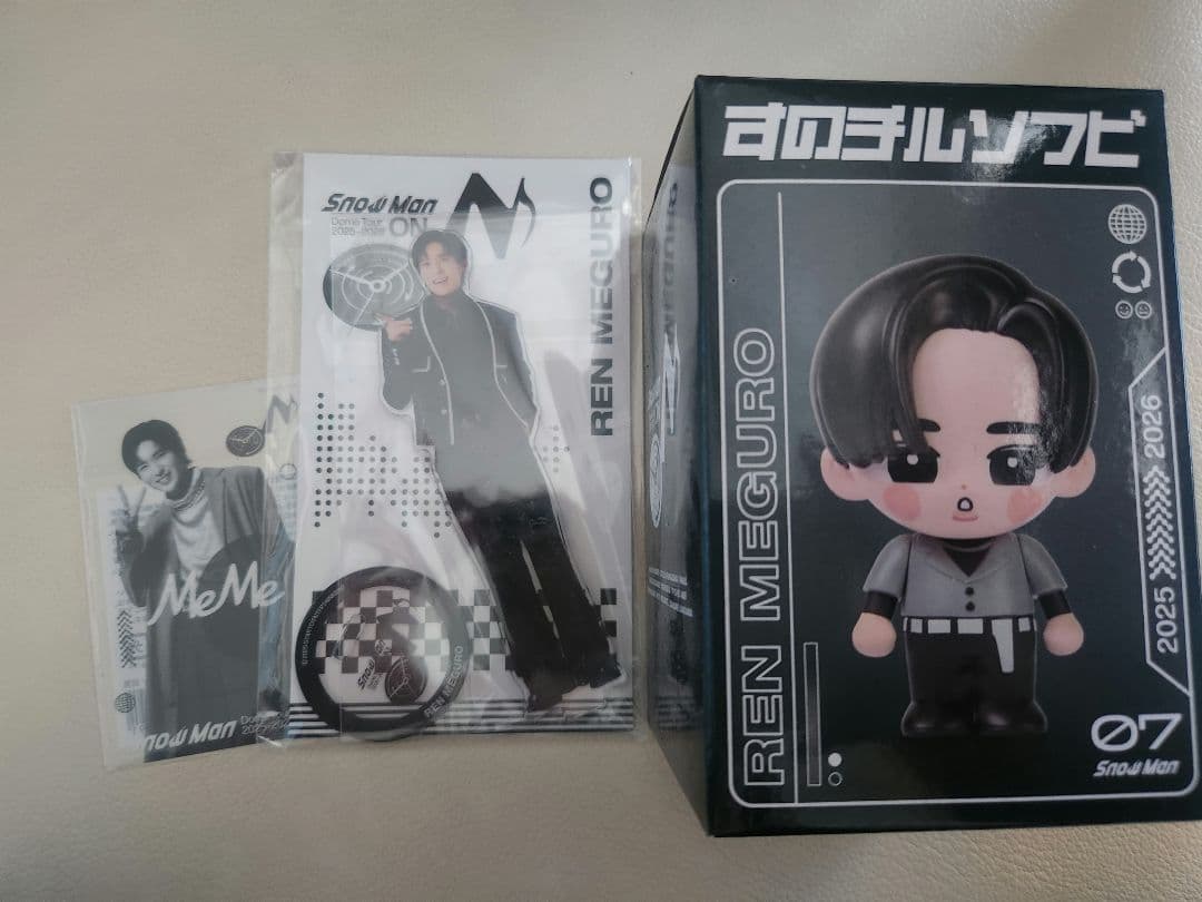 Man ソフビ 目黒蓮 ON すのチル アクスタ クリアステッカー