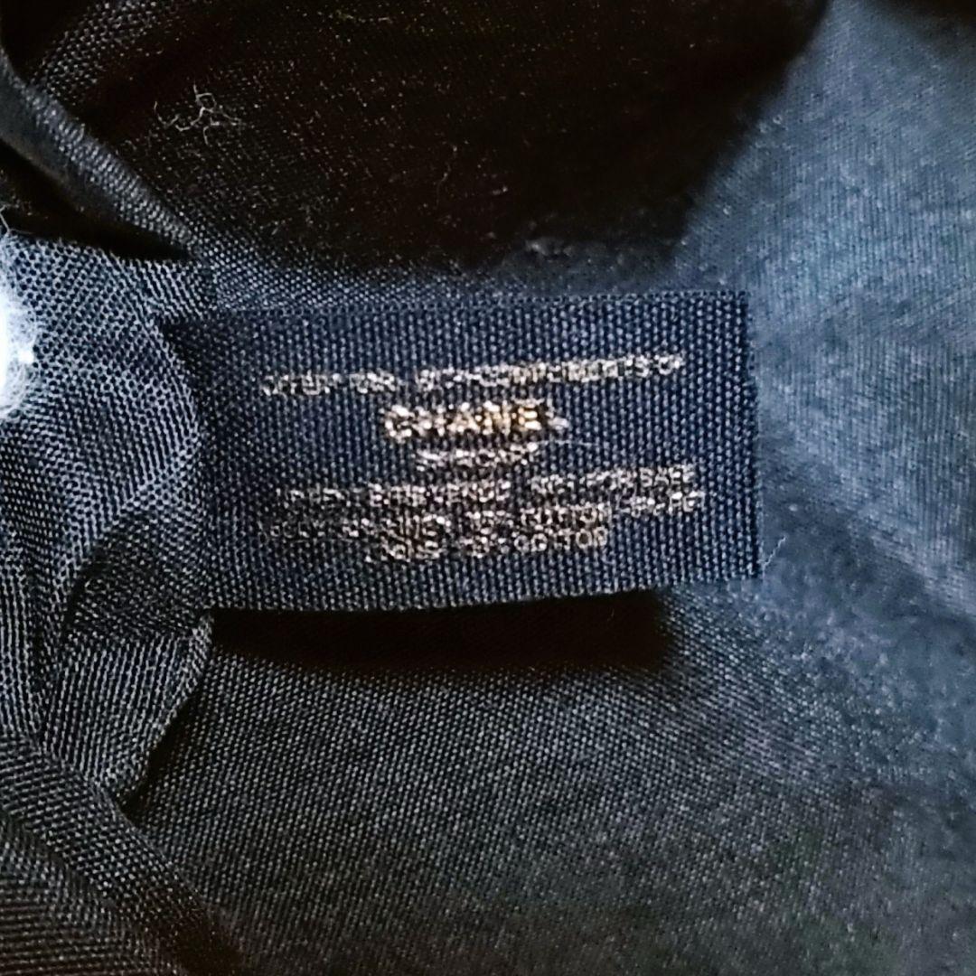 CHANEL ヴァニラ 華 刺繍 金色 黒 ショルダーバッグ ポーチ シャネル