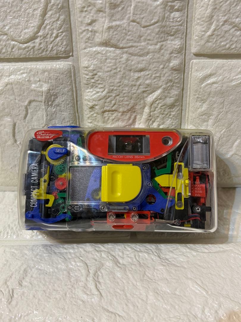 激レア バンダイ マイクリスタル スケルトンカメラ RICOH LENS35mm
