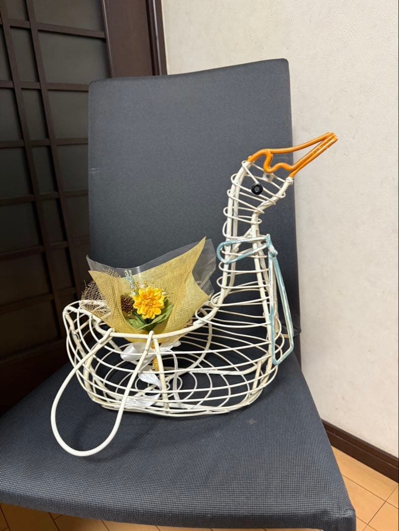 アヒル型玉子入れ　アンティーク