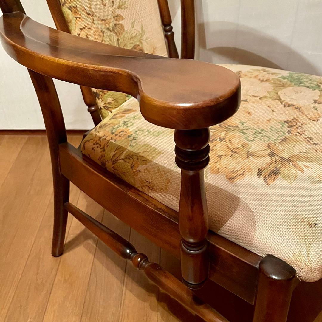 【カリモク】\"コロニアル\" WC0020GK ラウンジチェア No.1