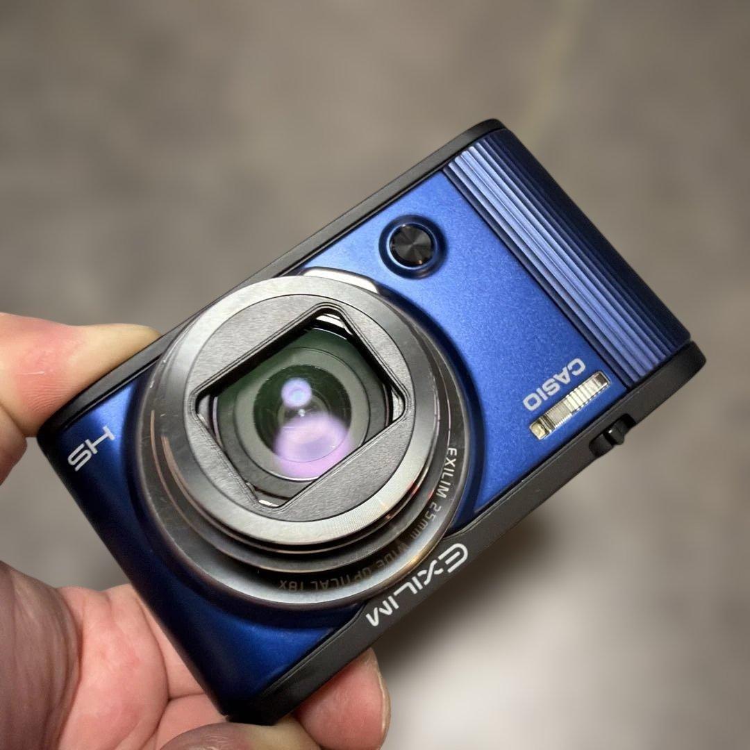 【美品 動確済】 CASIO EXILIM EX-ZR1600 ブルー　青
