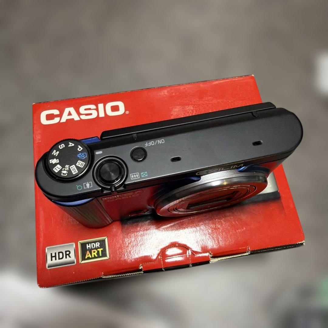 【美品 動確済】 CASIO EXILIM EX-ZR1600 ブルー　青