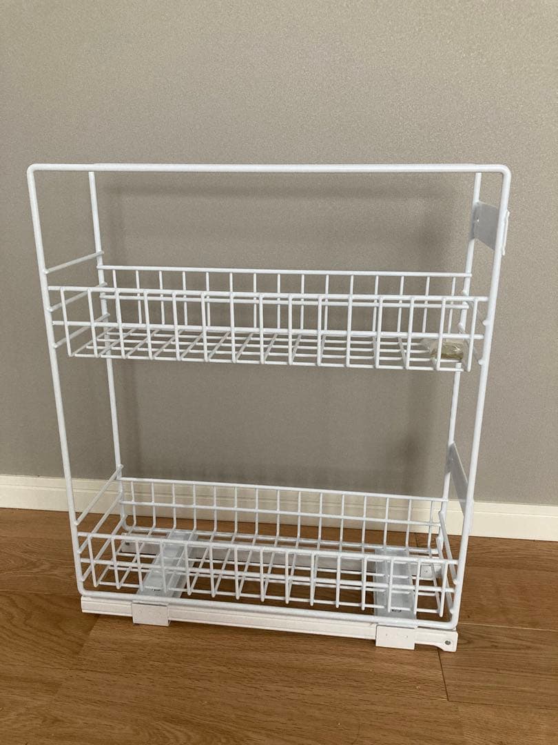 キッチンDIY スライドストッカー　コンロ横隙間収納スパイス収納ラックリフォーム