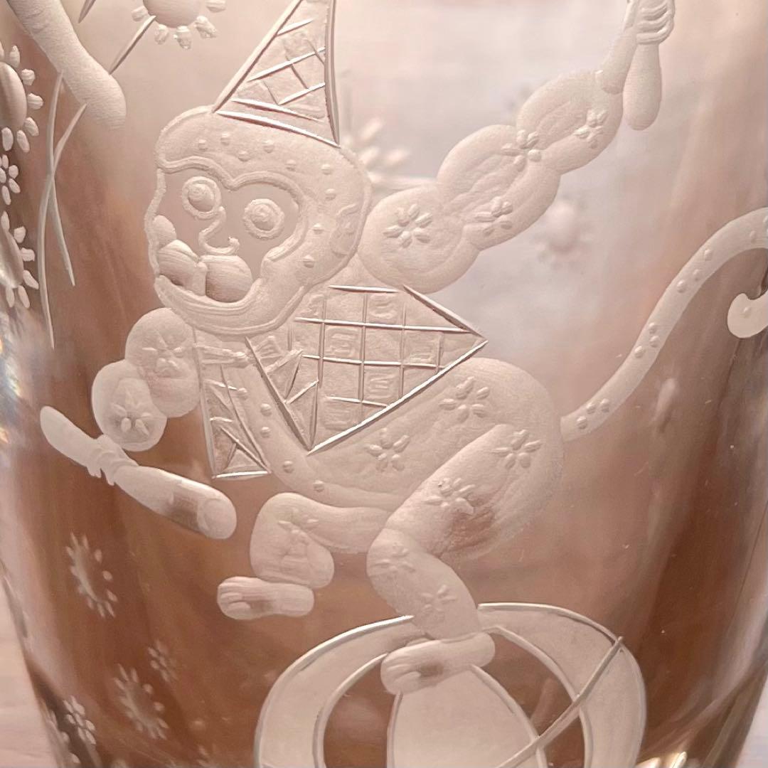 マイセン クリスタル さる 猿 花瓶 フラワーベース