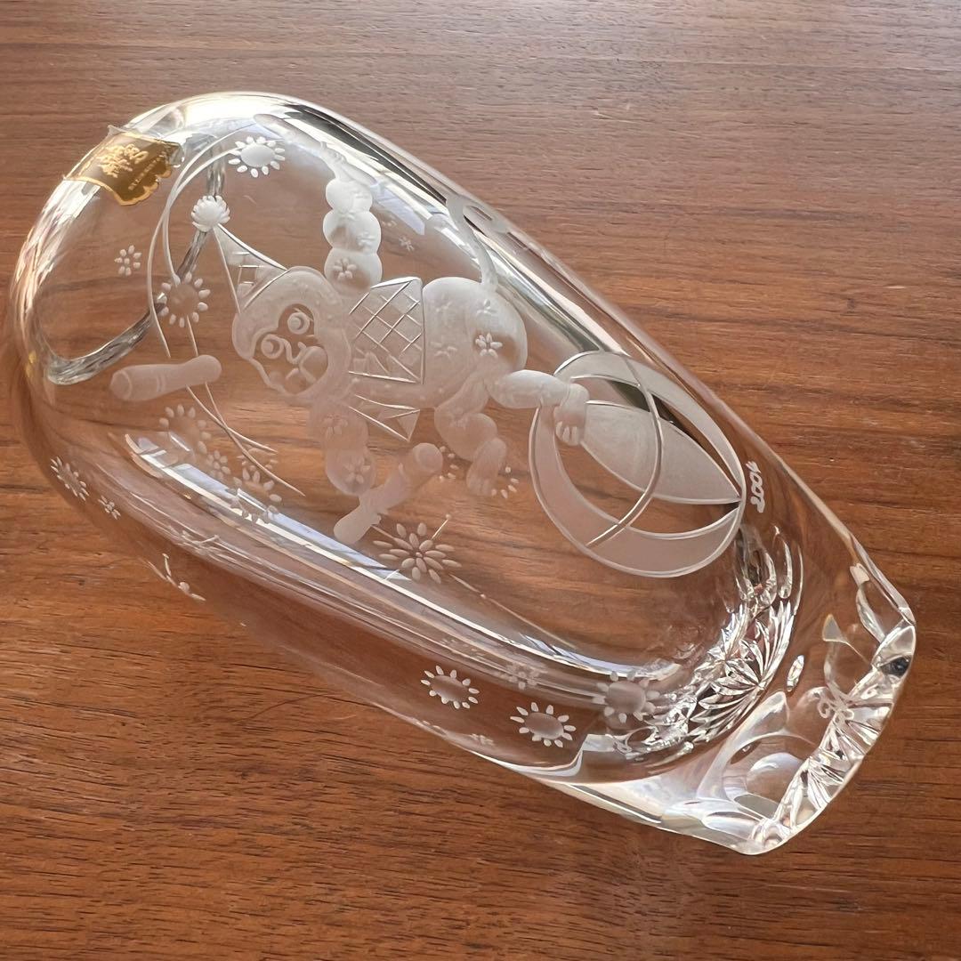 マイセン クリスタル さる 猿 花瓶 フラワーベース