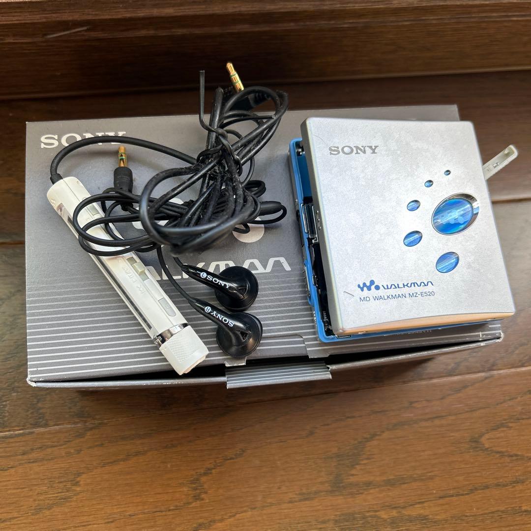 SONY MD WALKMAN MZ-E520 本体 イヤフォン付き