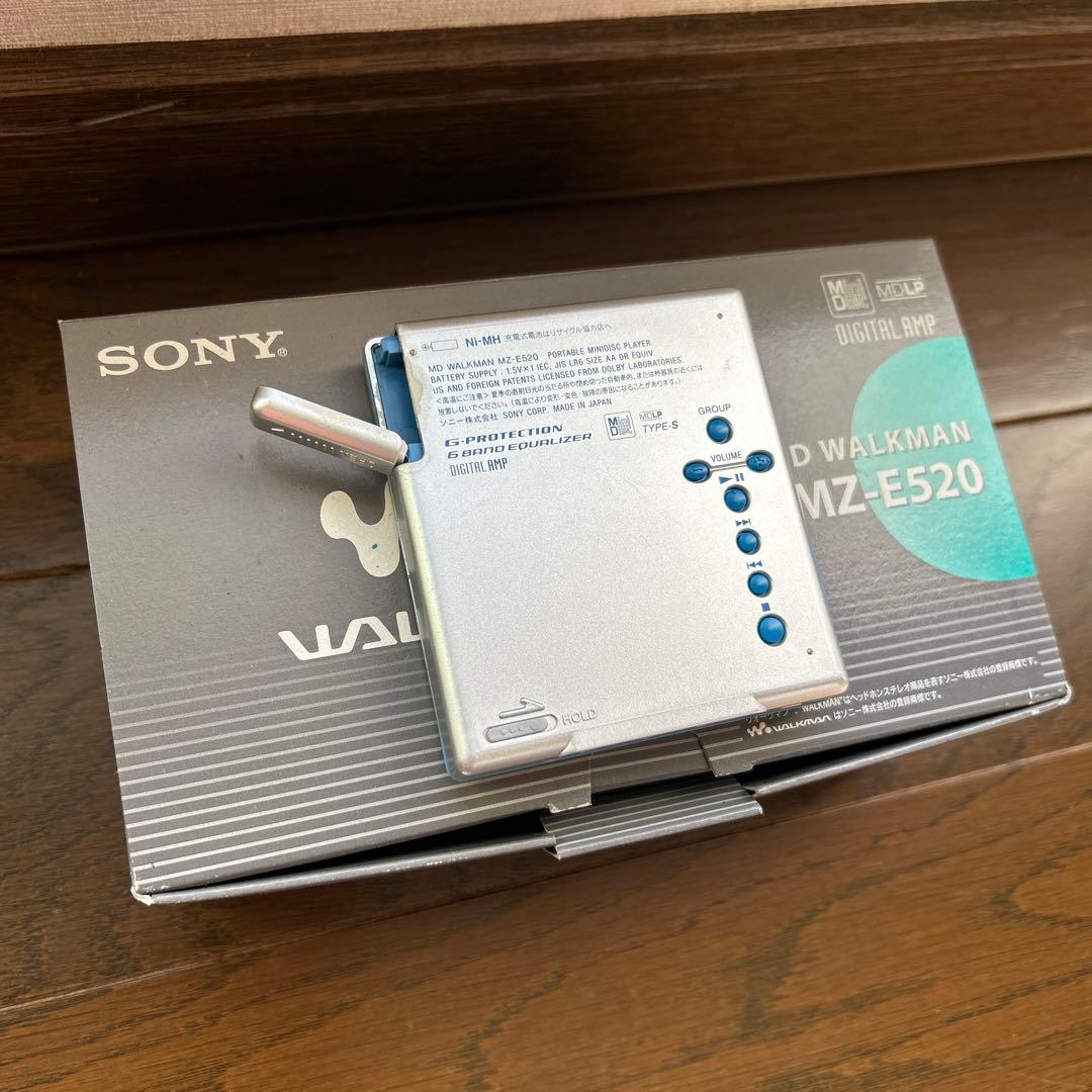 SONY MD WALKMAN MZ-E520 本体 イヤフォン付き