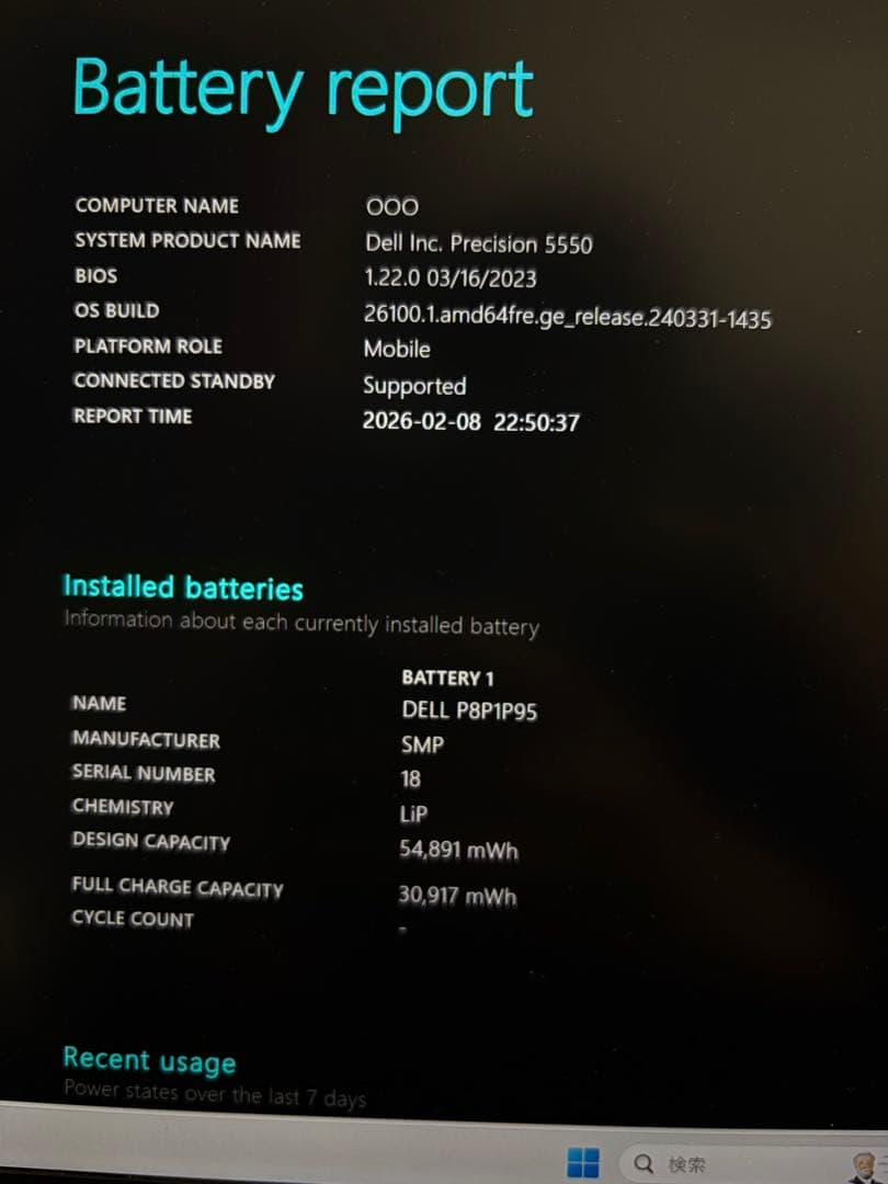 その他ノートPC本体 Dell Precision 5550