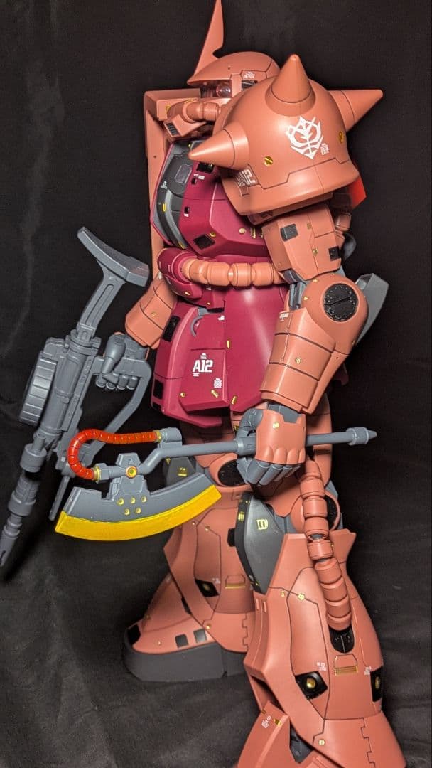 メガサイズ ガンダム ザク 塗装済 シャア専用 ガンプラ ザクⅡ rx-78-2